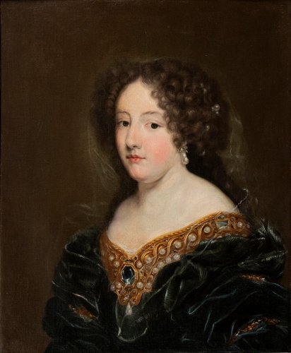 Artwork by Roman School, 17th Century, Portrait of Lady, Made of Oil on canvas
