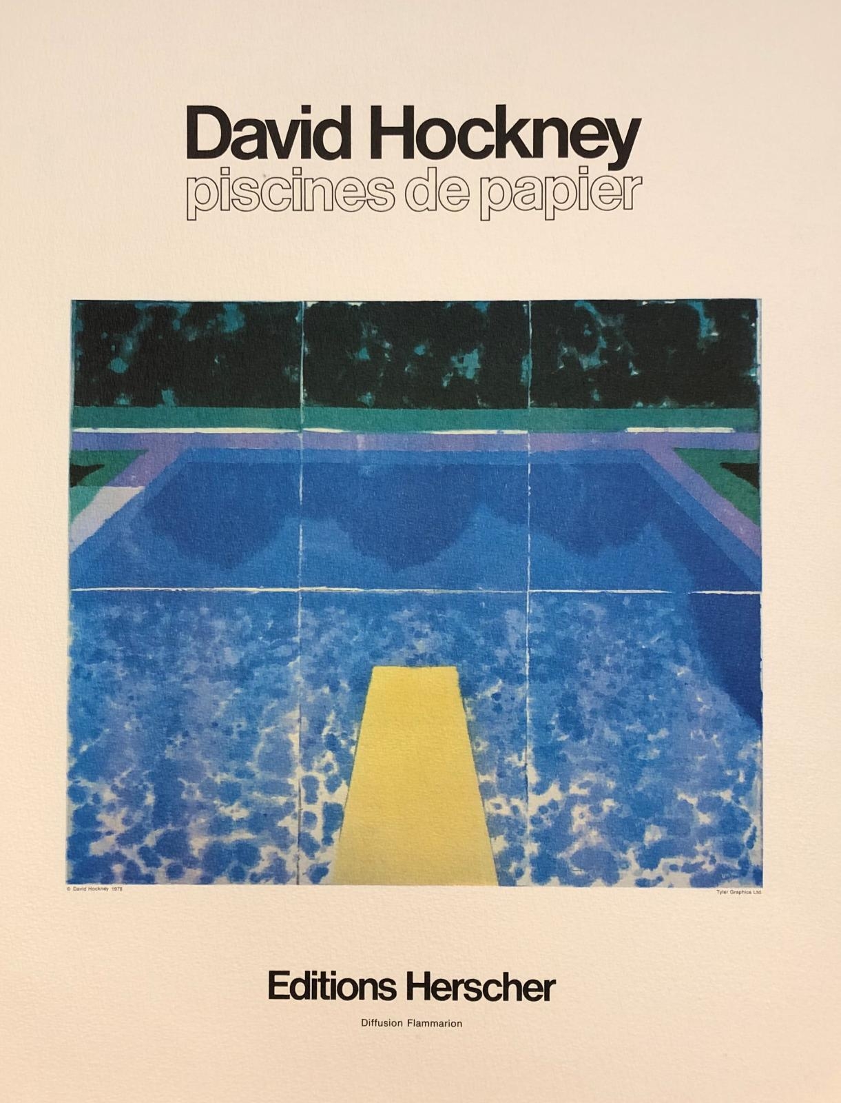 David Hockney | Piscines de Papier | MutualArt