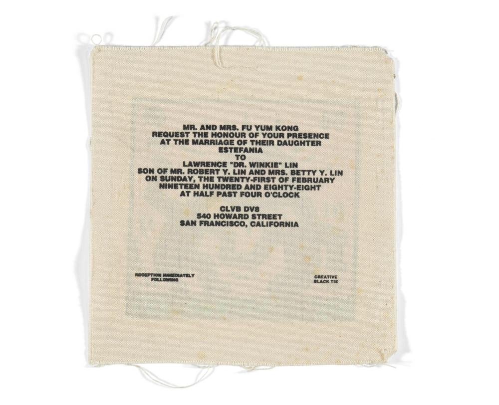 Quadro Haring Wedding Invitation Poster Stampa su Tela Vernice Pennellate