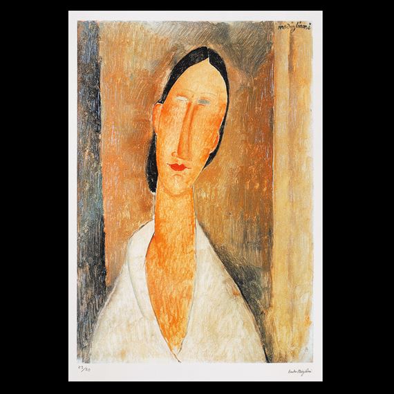 Portretul lui Hanka Zborowska by Amedeo Modigliani
