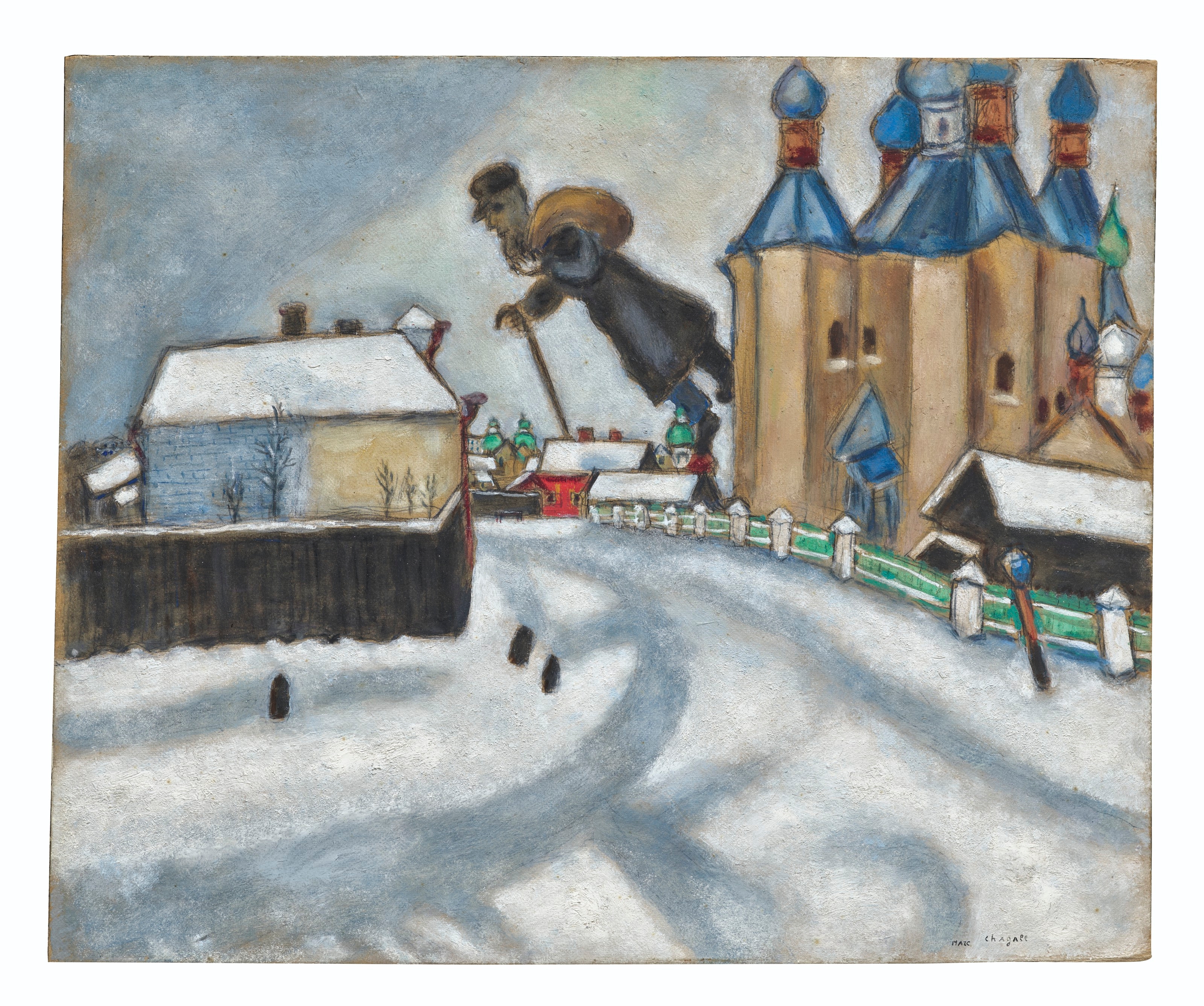Marc Chagall | Au-dessus de Vitebsk (ca. 1923) | MutualArt