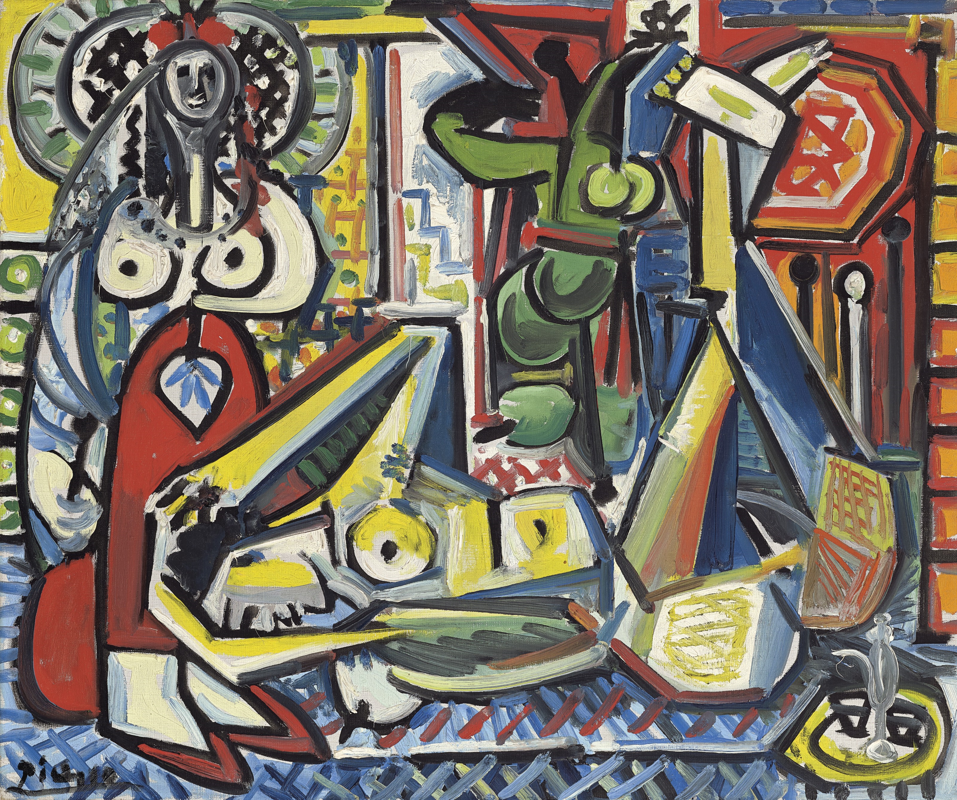 Les Femmes d'Alger (Version F) by Pablo Picasso, 1955