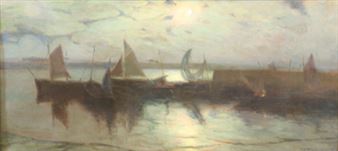 Cotriade au clair de lune - Emil Hirshfield