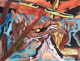 Two works; Sans titre - Rafael Mahdavi