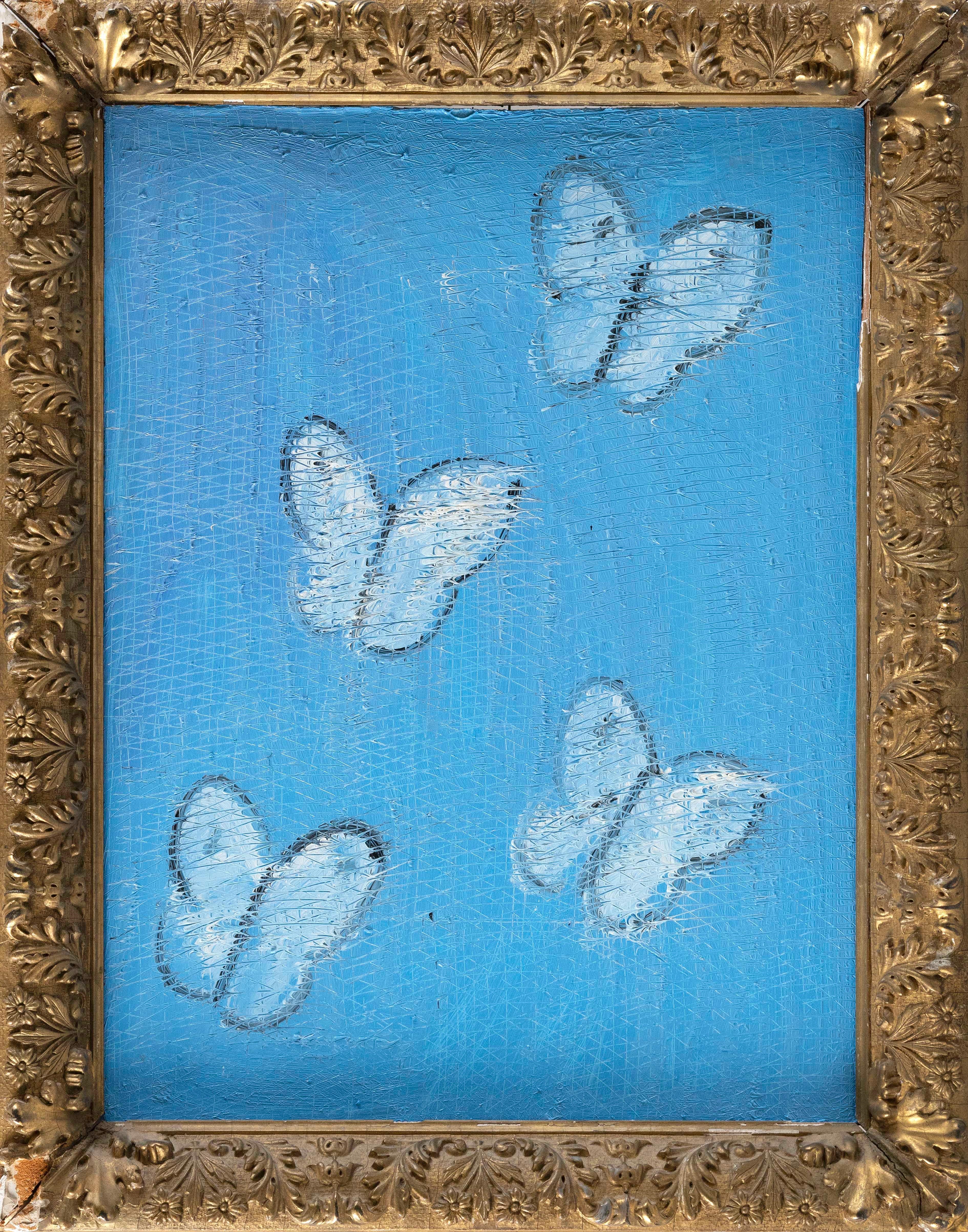 Hunt Slonem, White Butterflies Dallas (2022), Available for Sale