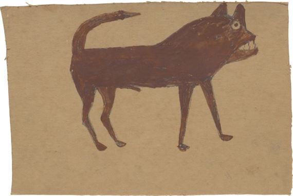 UNTITLED (Brown Dog) by Bill Traylor, Executed in circa 1940