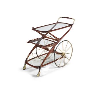 A TWO TIER DRINKS TROLLEY - C. Lacca