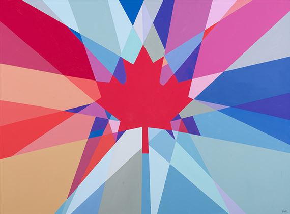 Leaf Radiant by Charles Pachter, dated March 2015