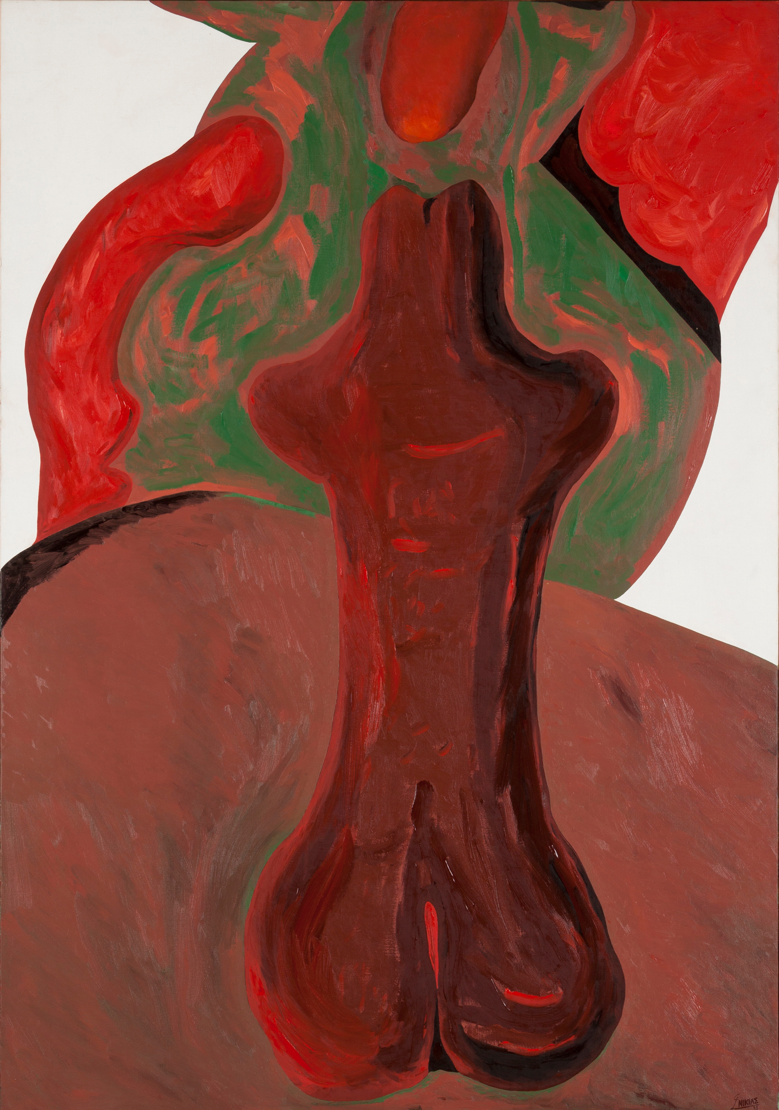 Artwork by Nikias Skapinakis, "Receptáculo", Made of Oil on canvas