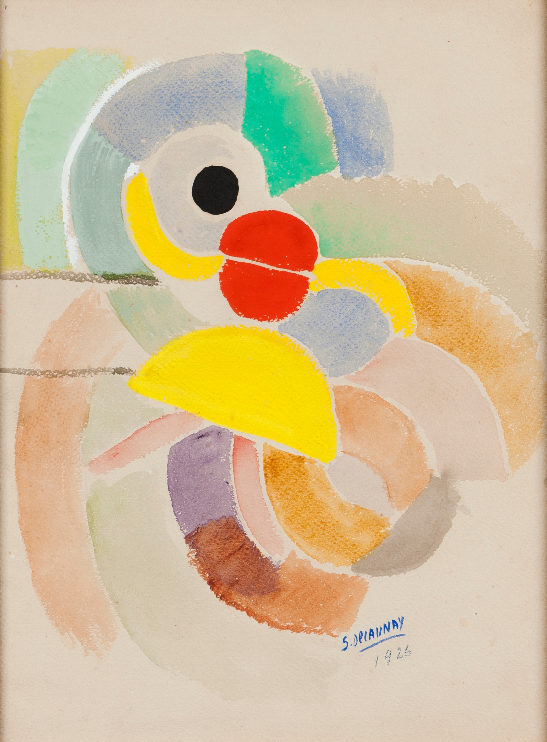 Artwork by Sonia Delaunay, Untitled, Made of Watercolor on paper
