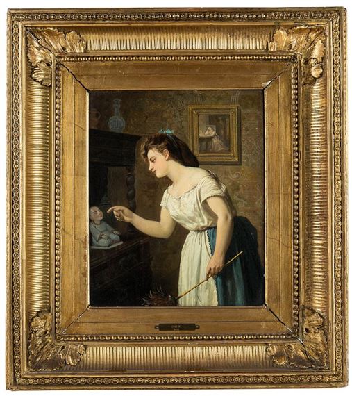 Wiosenne porządki by Franciszek Streitt, 1870