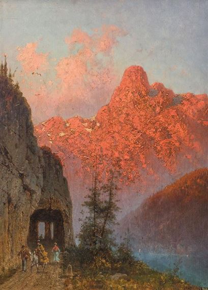 Rozżarzone Alpy by Aleksander Piotr Swieszewski, 1877