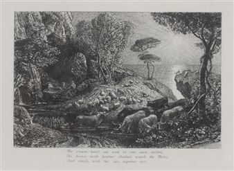 'The cream bowl set in our cave recline (its brows with poplar shaded, watch the west) and timely, with the sun, together rest' - Alfred Herbert Palmer