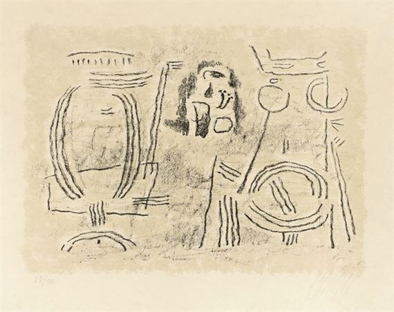 "Was verlangst du von mir, Utnapischtim?" by Willi Baumeister, 1947
