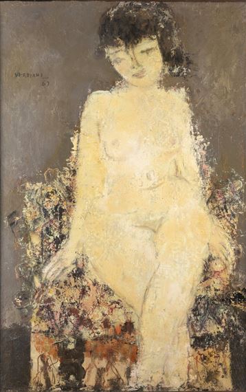 Nudo seduto by Luciano Verdiani, 1963