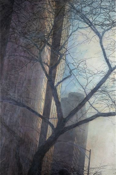 A tree beyond the mist by Karina Chechik, February 2008
