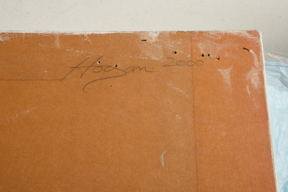 Artwork by Kevin Hogan, Architectural Goodness, Made of silkscreen on panel