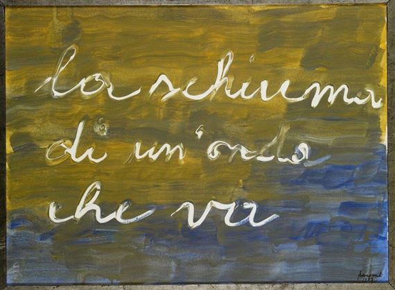 LA SCHIUMA DI UN ONDA CHE VA by Franco Verdi