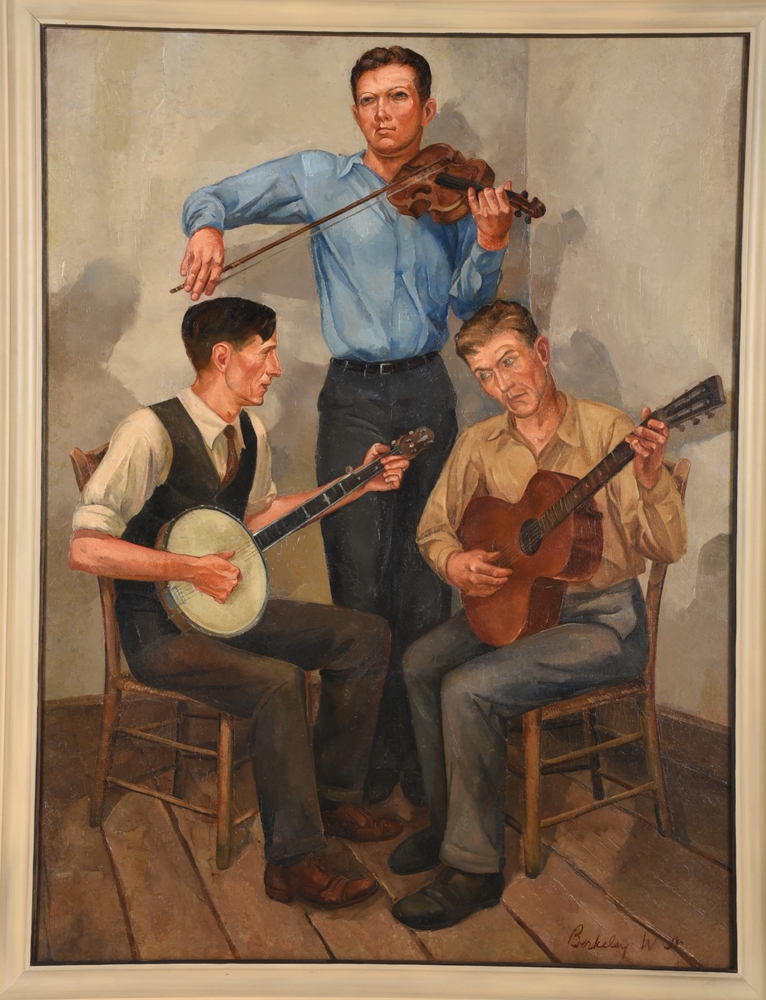 Artwork by Berkeley Williams, Peach Pickin' Time in Georgia, Made of oil on canvas