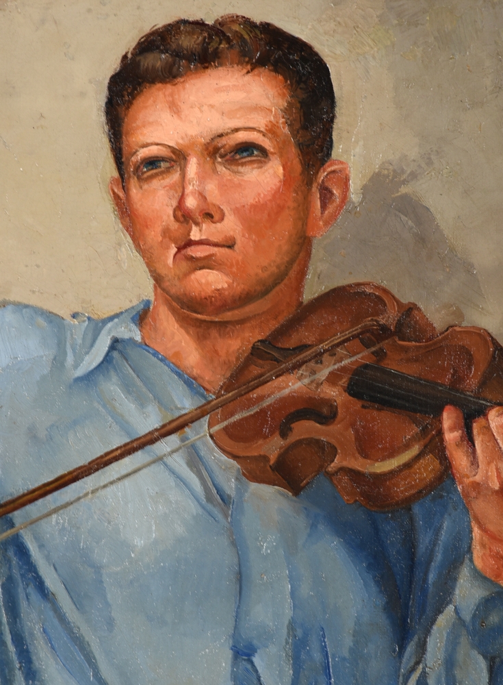 Artwork by Berkeley Williams, Peach Pickin' Time in Georgia, Made of oil on canvas