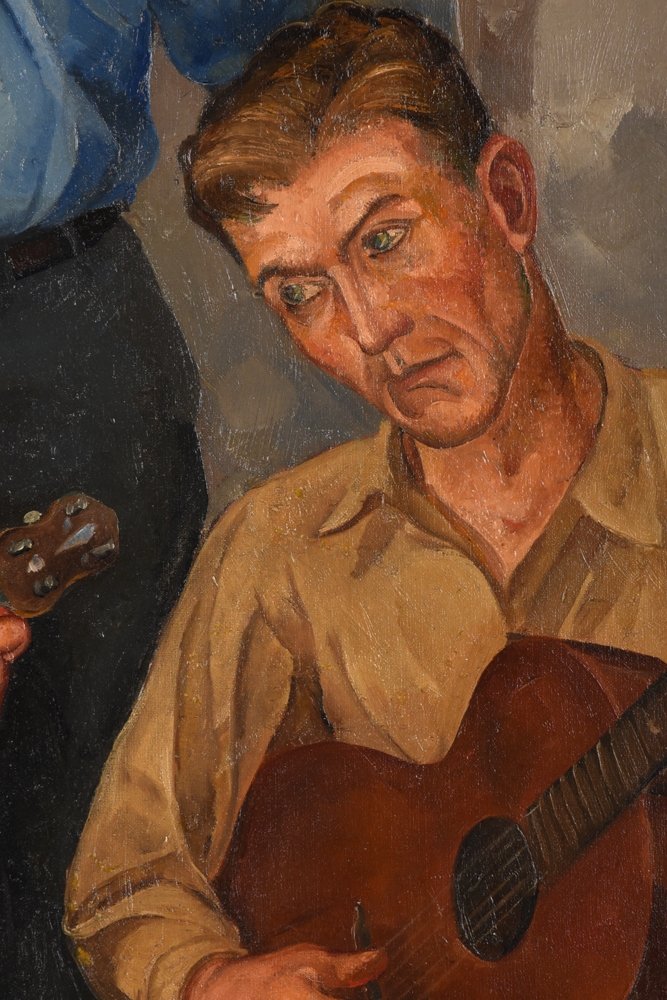 Artwork by Berkeley Williams, Peach Pickin' Time in Georgia, Made of oil on canvas