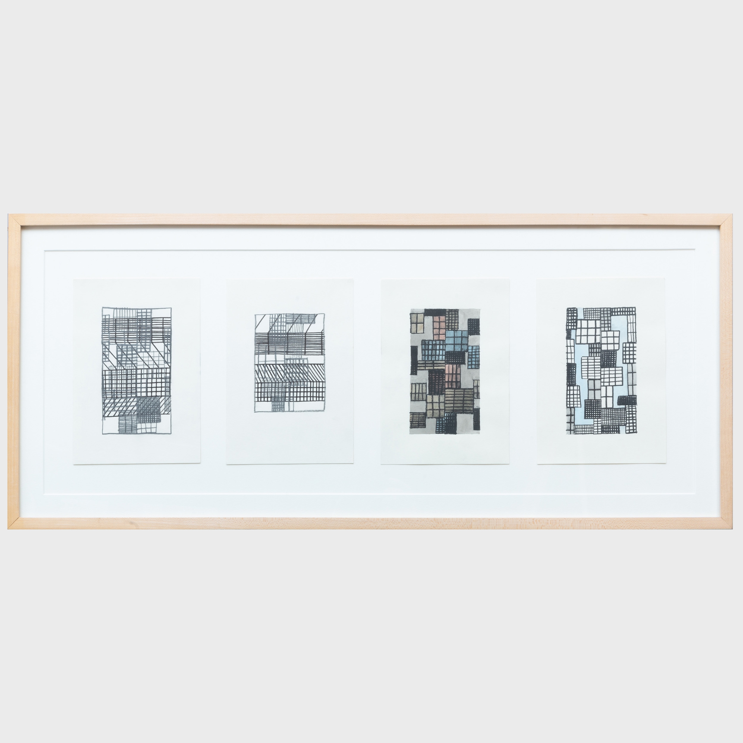 Artwork by Michael Short, Untitled: Four Works, Made of crayon on paper