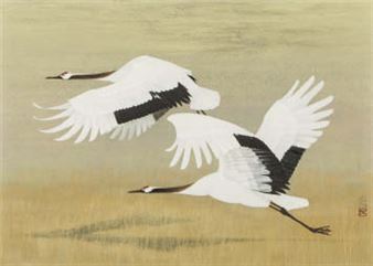 Two Cranes - Nagasawa Akio