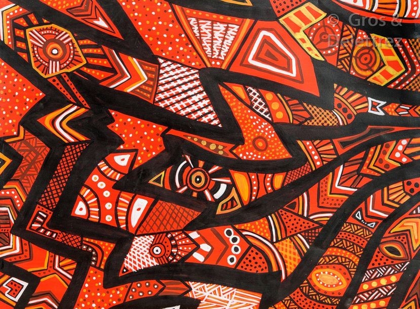 Artwork by Jennifer Louise Coombes, Yikwani, Made of Oil on canvas