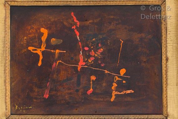 Composition in red by Bohumir Strohalm Bocian