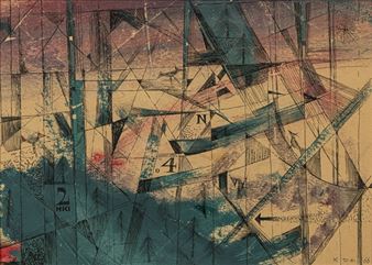 Akrobatisches zwischen Altrosa und Russischgrün - Werner Pöschel