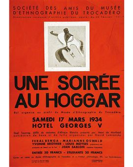 Une soirée au Hoggar Société des amis du Musée d' Ethnographie du Trocadero - Raymond Gide