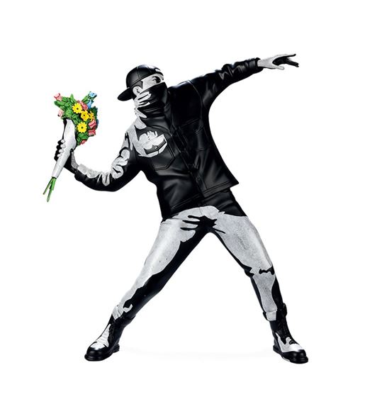 Banksy | Flower Bomber (Concrete Ver.) (2018) | MutualArt