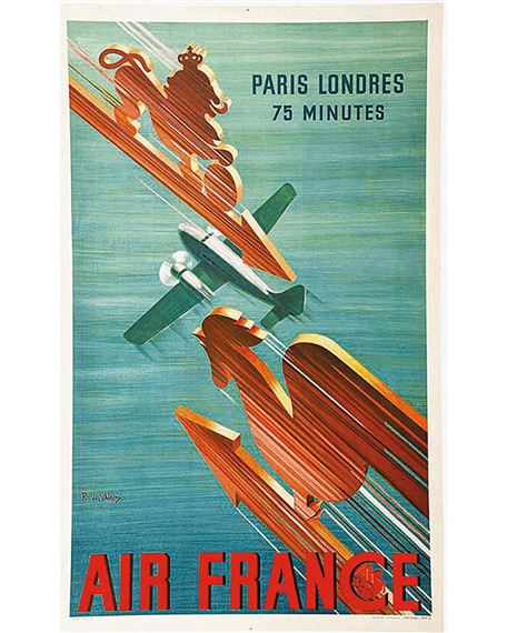Roger de Valerio | Paris Londres en 75 Minutes Air France (ca 