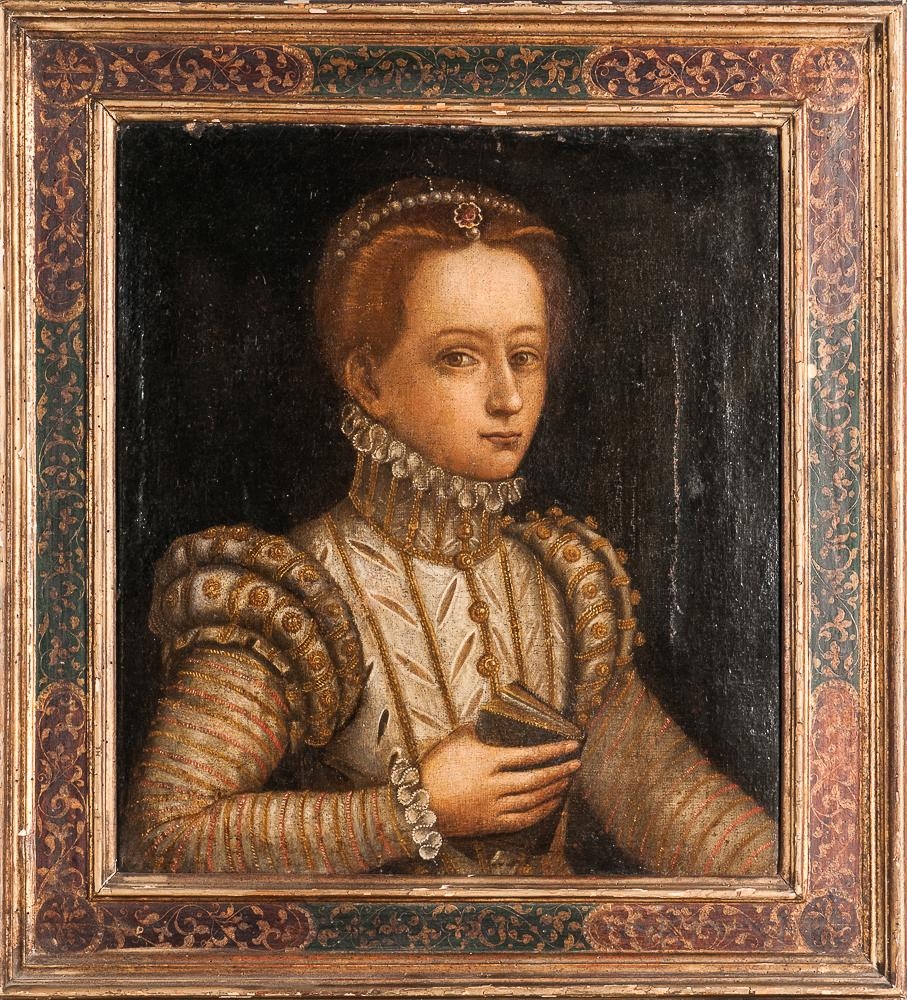 Sofonisba Anguissola | Young Noblewoman in White and Gold Holding a ...