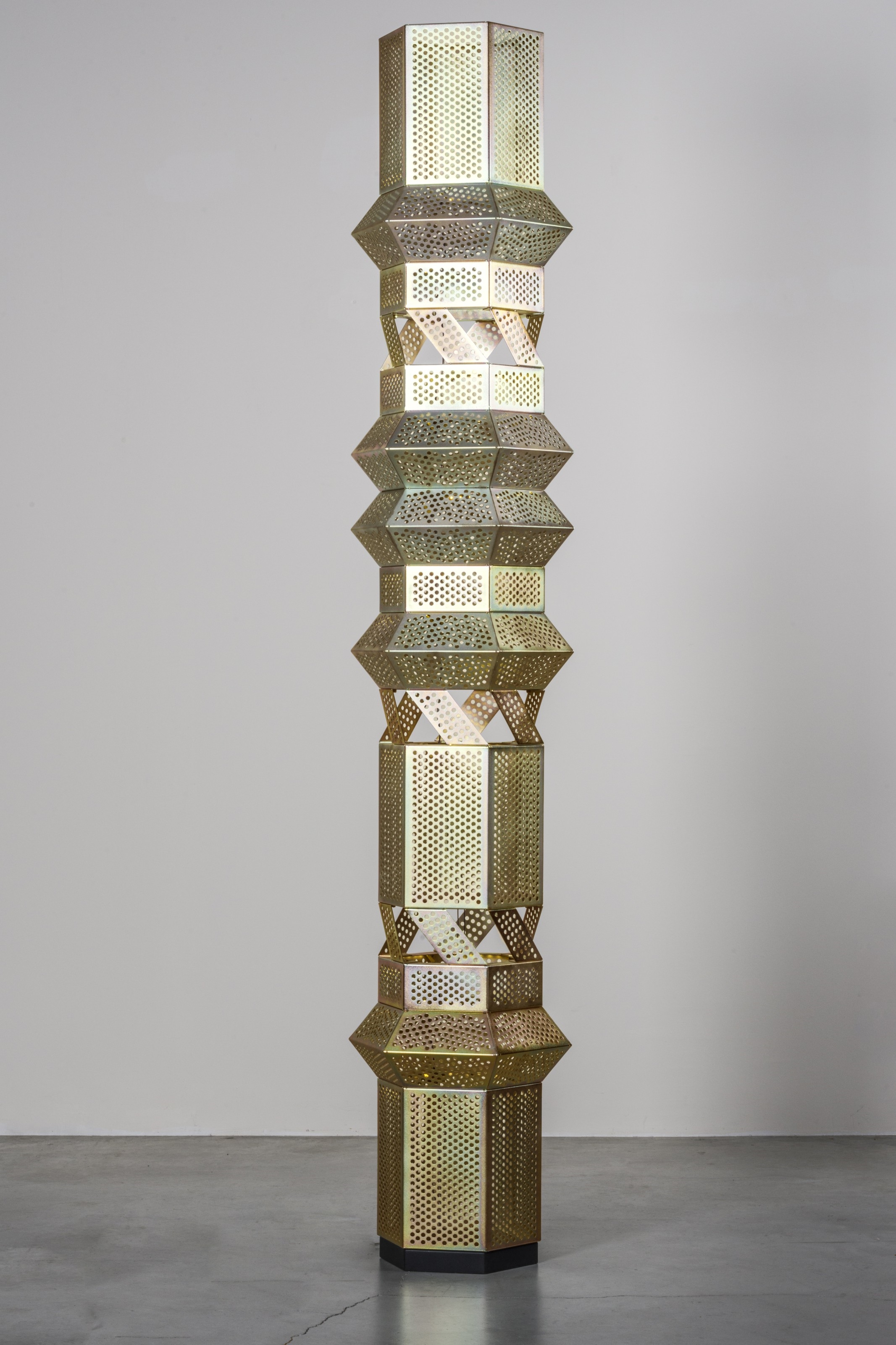 Artwork by Fabien Cappello, A ‘City Lights’ floor lamp, Made of nickel plated steel