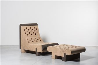 A lounge chair and ottoman - Fabien Cappello