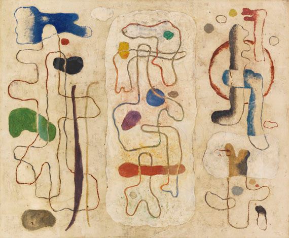 Formen figural - dreiteilig by Willi Baumeister, 1938