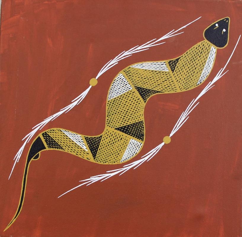 Artwork by Methuselah Wurrkidj, Untitled, Made of Synthetic polymer paint on canvas