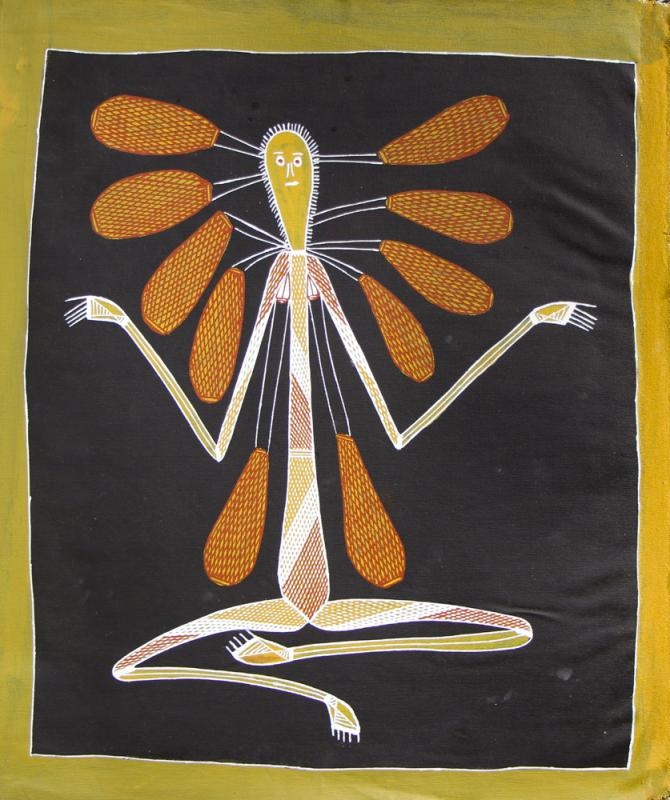 Artwork by Larry Bangarr, Mother Creation, Made of Synthetic polymer paint on canvas