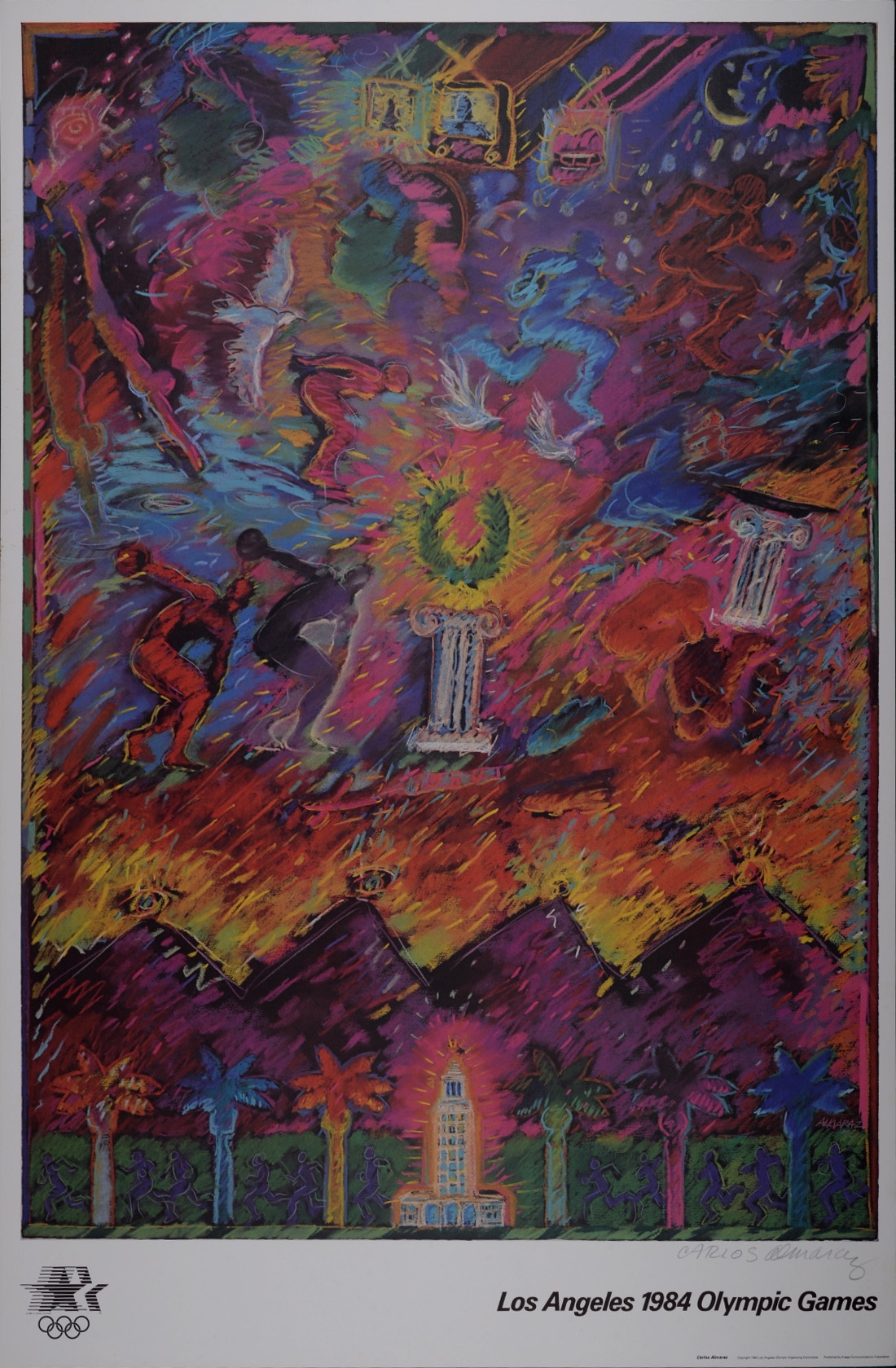Affiche Olympia 1984 Los Angeles - Carlos Almarez - TOP - Occasion (bon à Très Bon état) - Allemagne