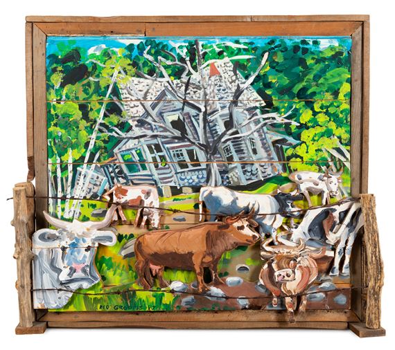 The Cow House by Red Grooms, 1977
