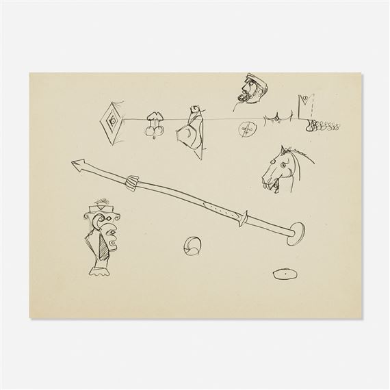 Untitled (erotic drawing) by John D. Graham, circa 1941