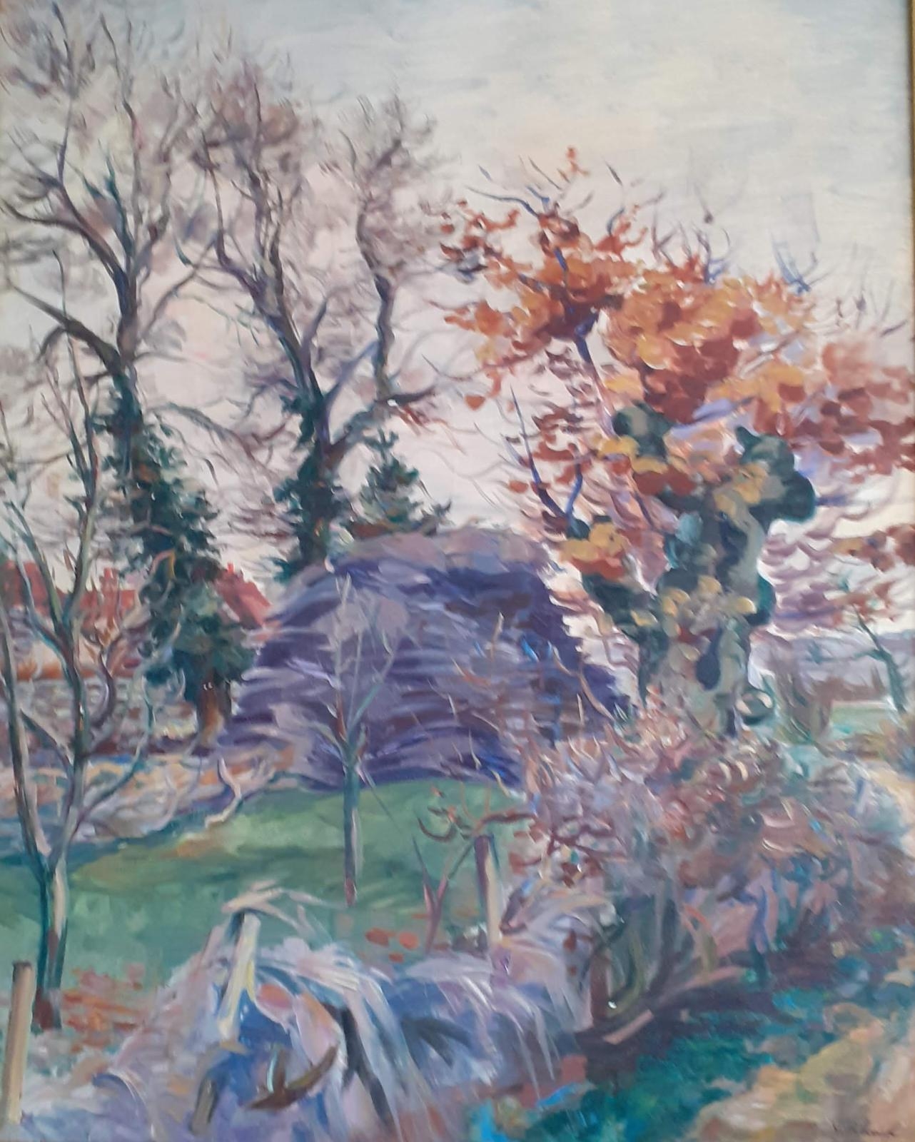 André Villeboeuf Les arbres dans la campagne MutualArt