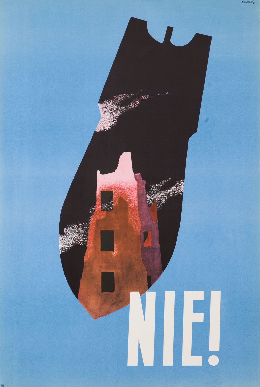 Plakat "Nie!" by Tadeusz Trepkowski, 1952
