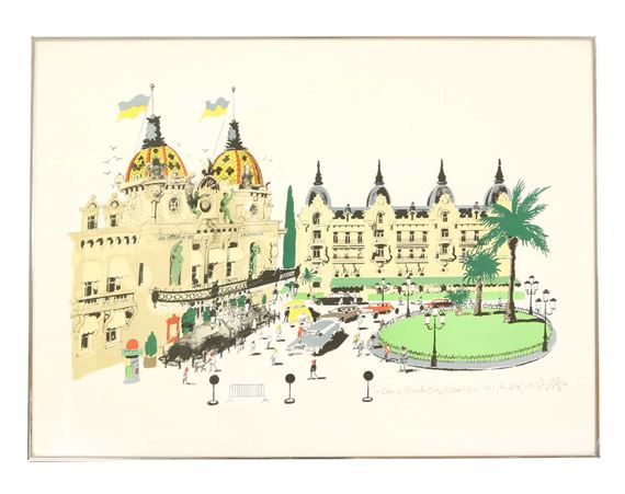Trafalgar Square and The Casino Monte Carlo by Paul Hogarth