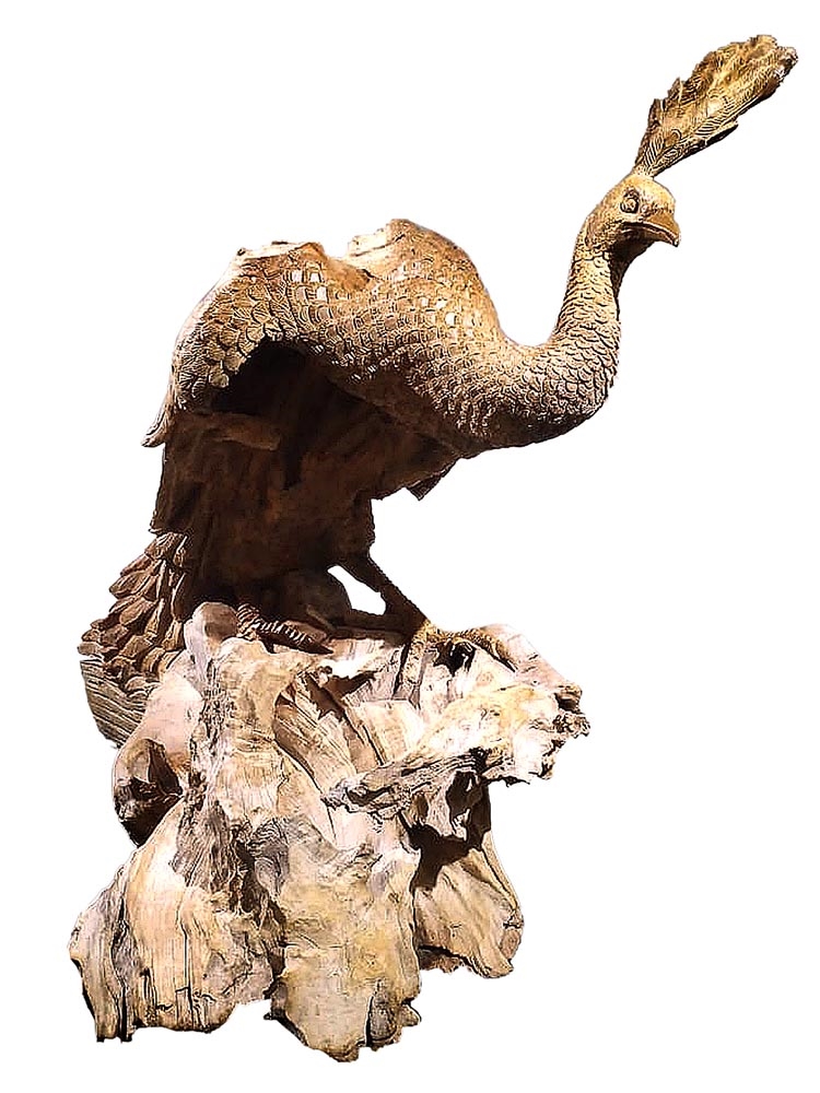 Artwork by DAMANIK, Sign of Beauty, Made of Oak wood