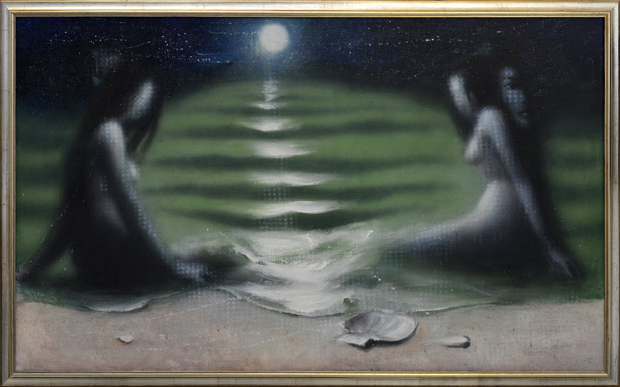 Artwork by Sergey Lykov, White Moon, Made of oil on canvas
