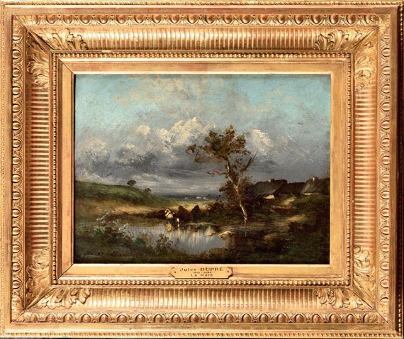Paysage à la mare et à la vache by Jules Dupré