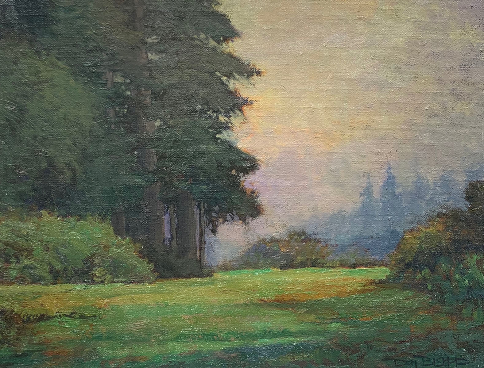 Artwork by Don Bishop, Northwest Forest, Made of Oil/ Canvasboard