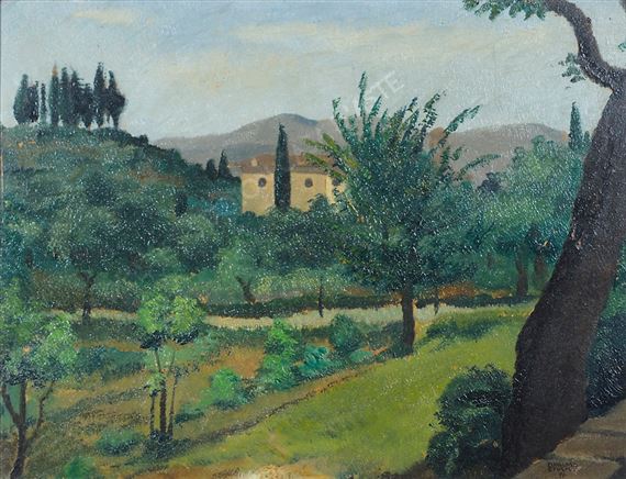 Paesaggio in verde by Dyalma Stultus, 1927